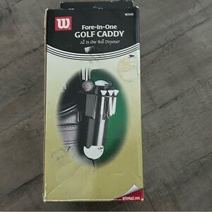 New Wilson Fore-In-One Golf Belt Caddy Portable All-In-One Ball Dispenser Divot